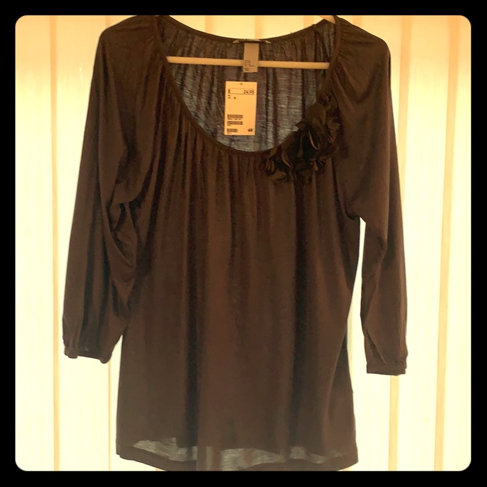 H&M floral detail blouse